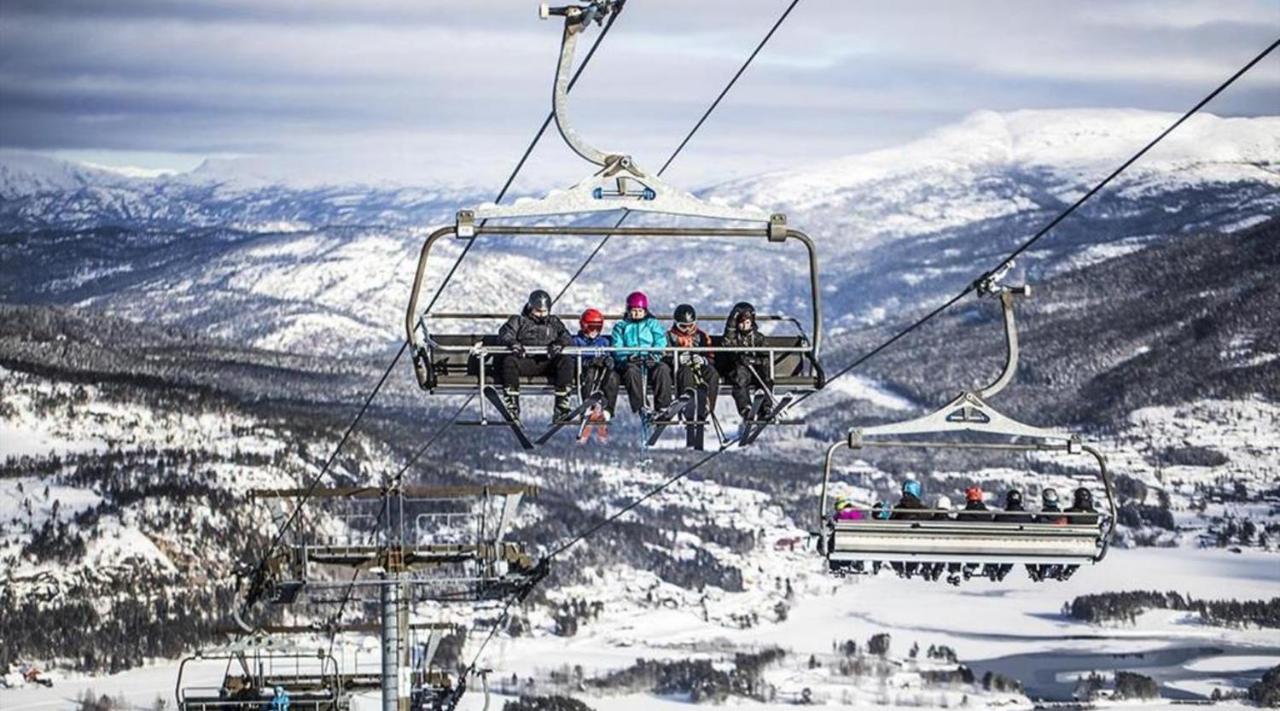 Hytte Naer Vannet, Jacuzzi Og Sauna Vradal Kültér fotó