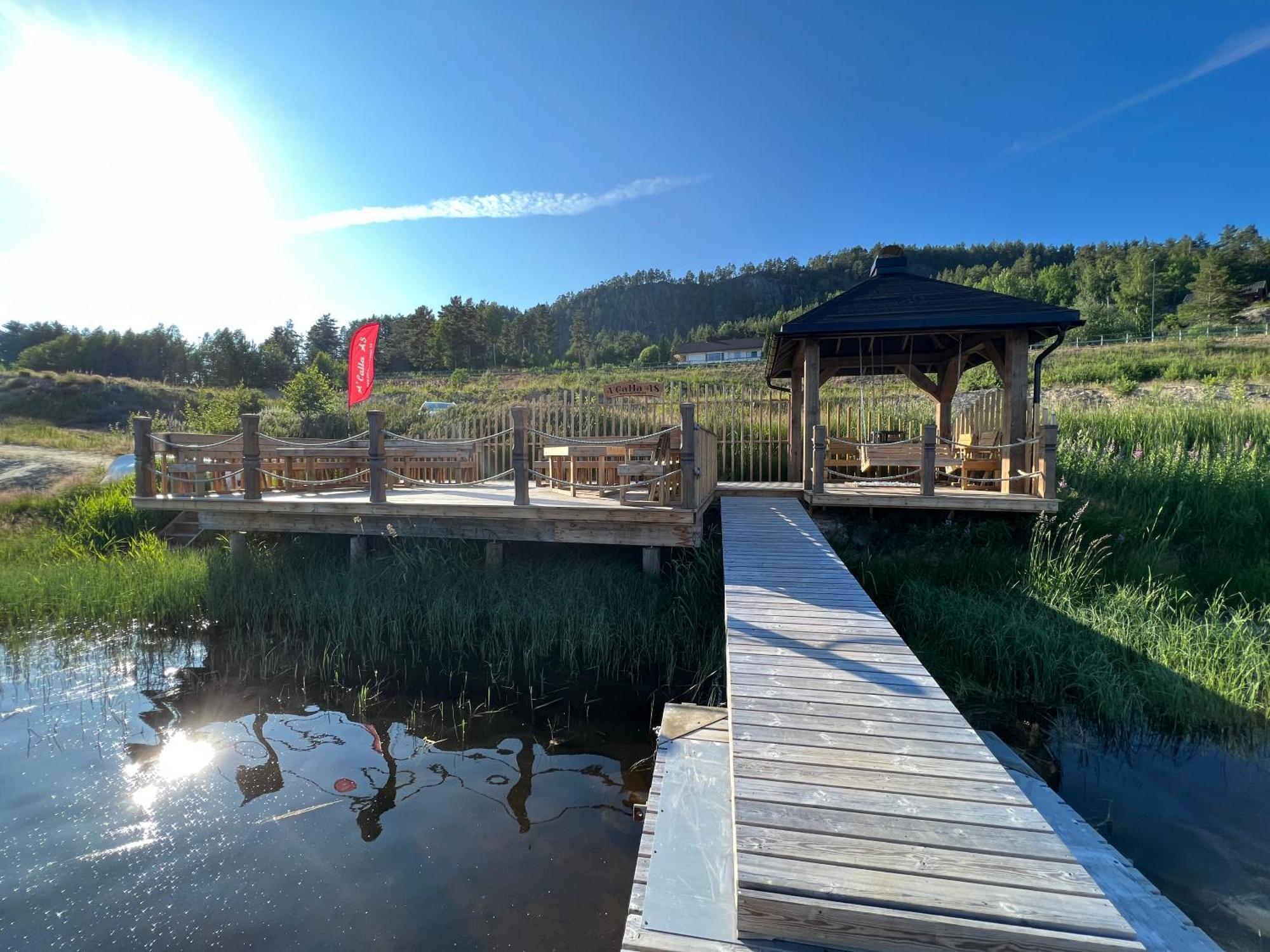 Hytte Naer Vannet, Jacuzzi Og Sauna Vradal Kültér fotó