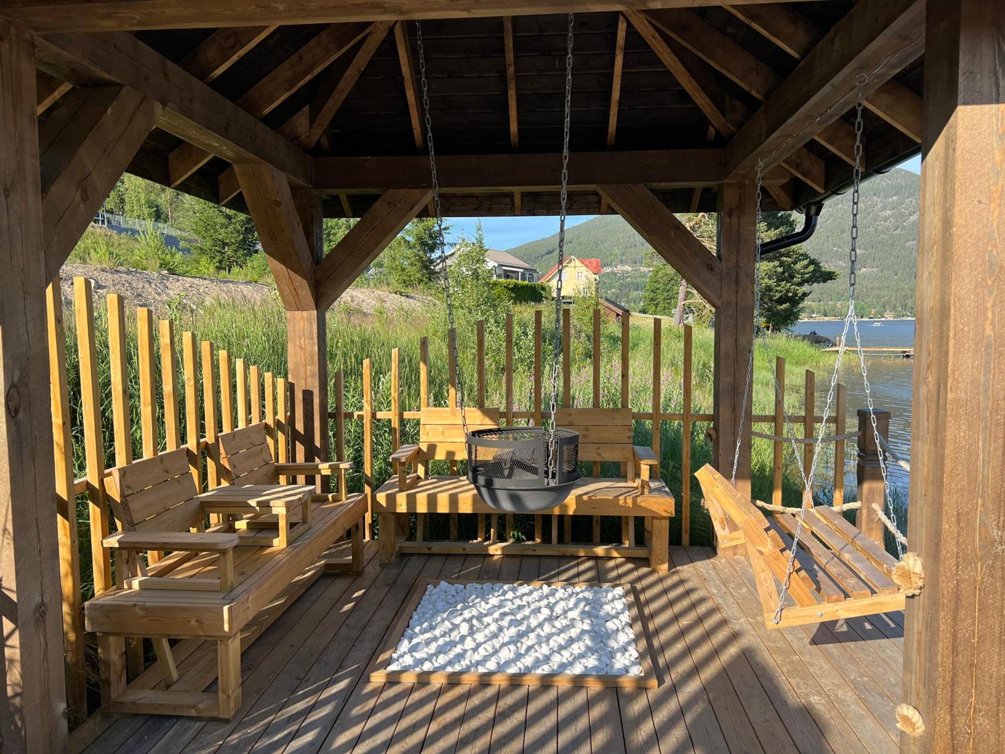 Hytte Naer Vannet, Jacuzzi Og Sauna Vradal Kültér fotó
